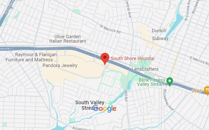 South Shore Hyundai in Valley Stream NY map